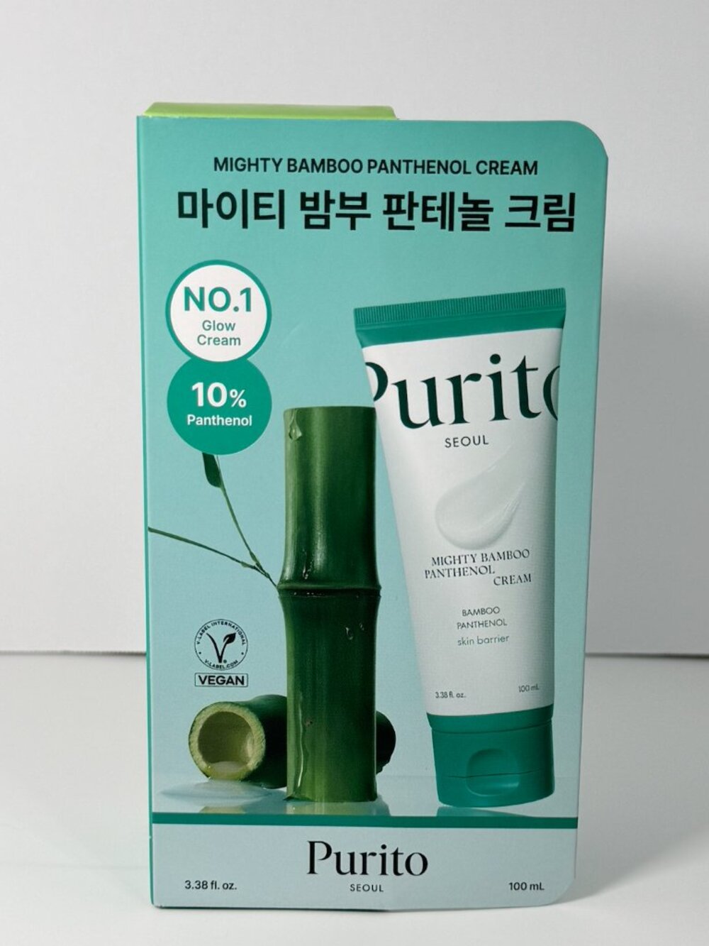Purito Mighty Bamboo Panthenol Cream 100mL Barrier Repair Moisturizer NEW